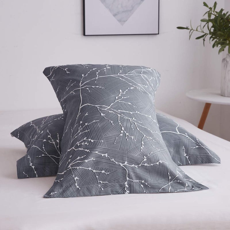 OAITE Duvet Cover Set,100% Cotton Comforter Cover with Floral Pattern Duvet Cover Set,Soft Bedding Set Includes with 3 Piece (2 Pillow Shams,1 Duvet Cover) - Image 3